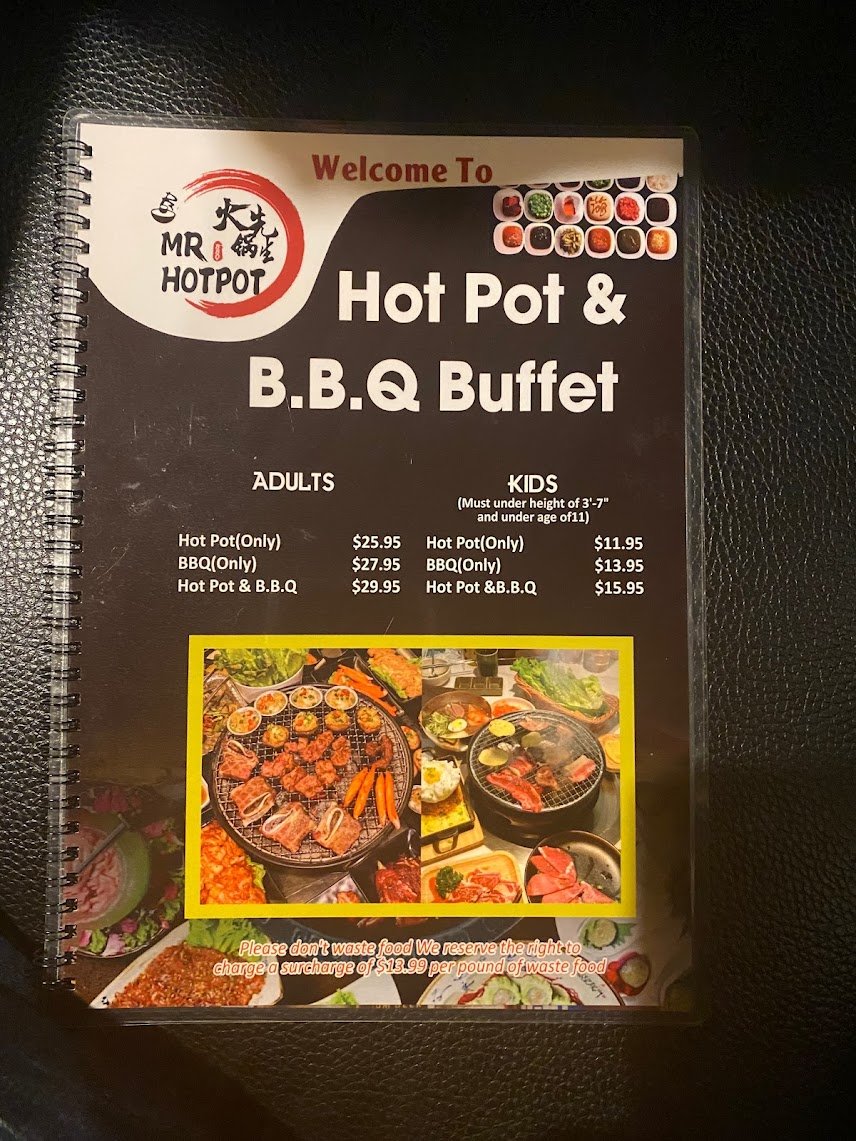 Adults and kids menu sections with combo choices.